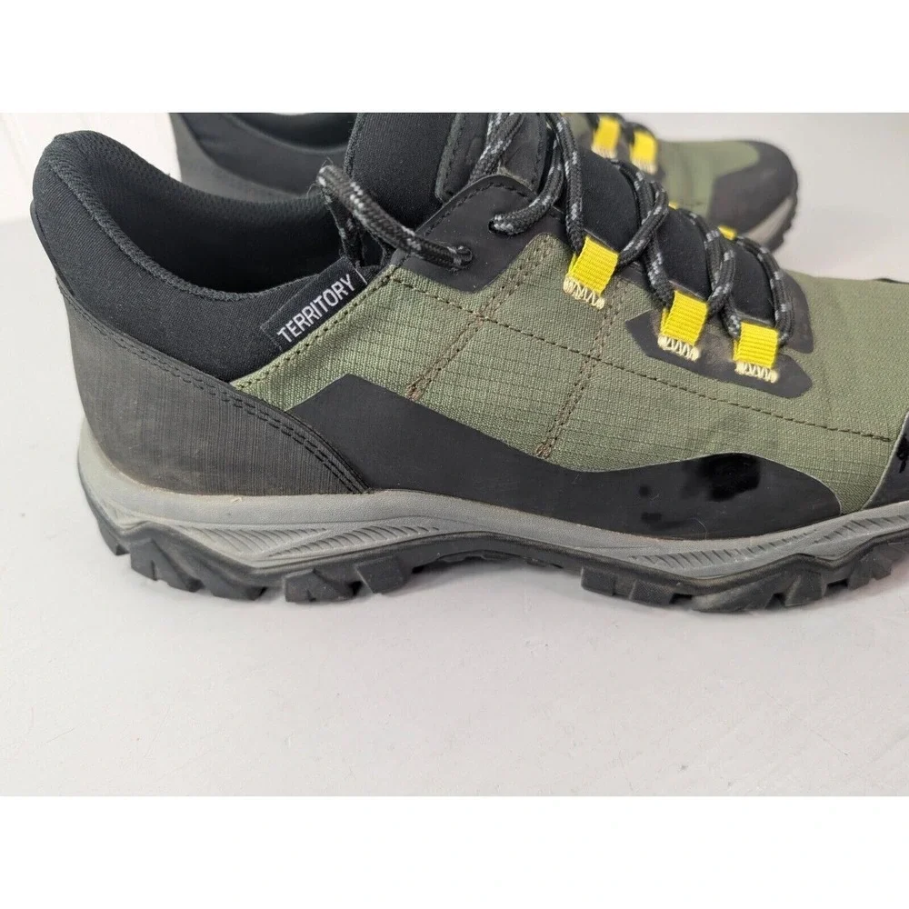 Territory Rainier Sneaker Ripstop Leather‎ Round Toe Low Top Lace Up Sz 10.5